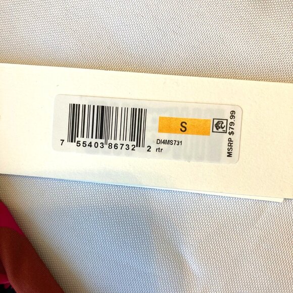 DKNY Flutter Sleeve One Piece Shirred Swimsuit Women's Small S Multicolor NWT - Picture 4 of 9